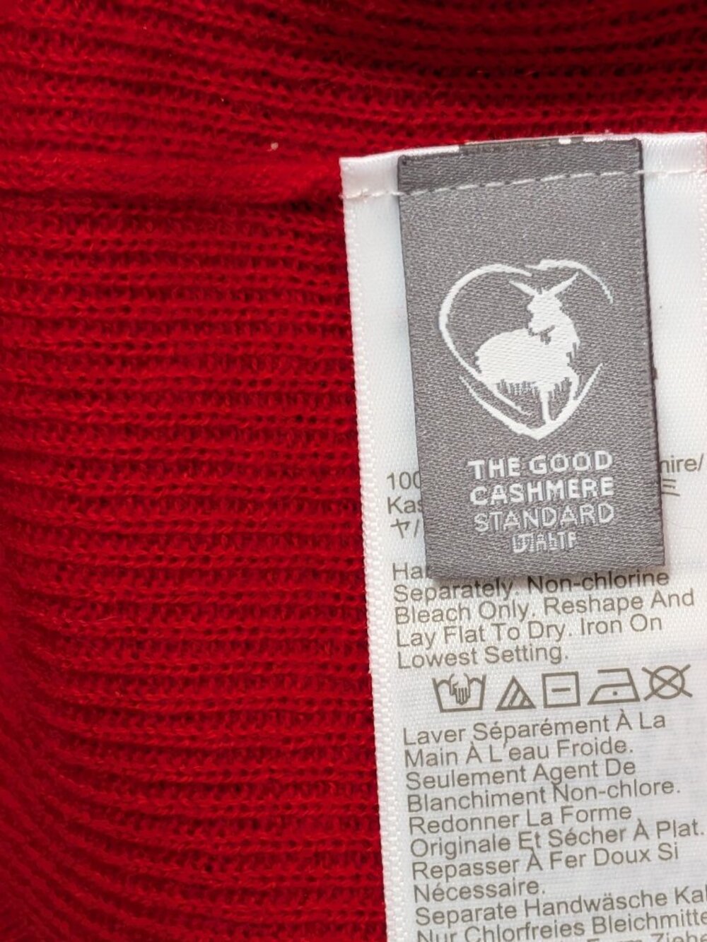 NWT J. CREW 100% Cashmere Short Sleeve Sweater Red Womens size L - Picture 12 of 14